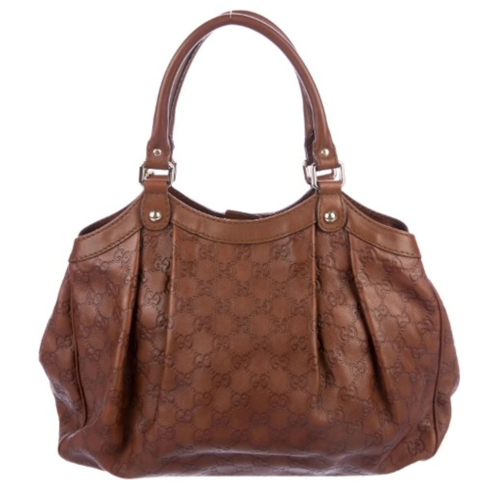 Gucci Medium Leather Guccissima Sukey Tote